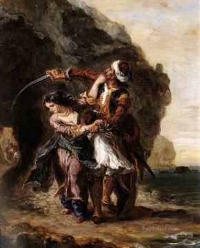  novia Pintura - La novia de Abydos Romántico Eugene Delacroix